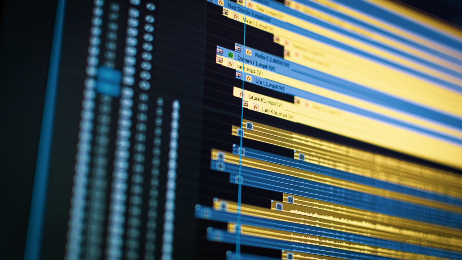 Accessible Social Content: Captions, Image Descriptions and Clear Presentation A video editing timeline on a computer screen